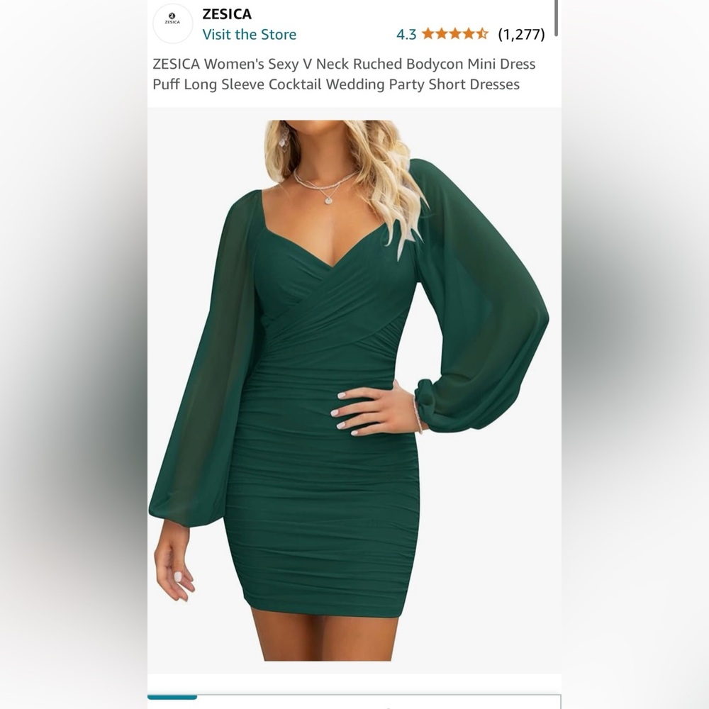 ZESICA BODYCON MINI DRESS 🍐 SIZE MEDIUM